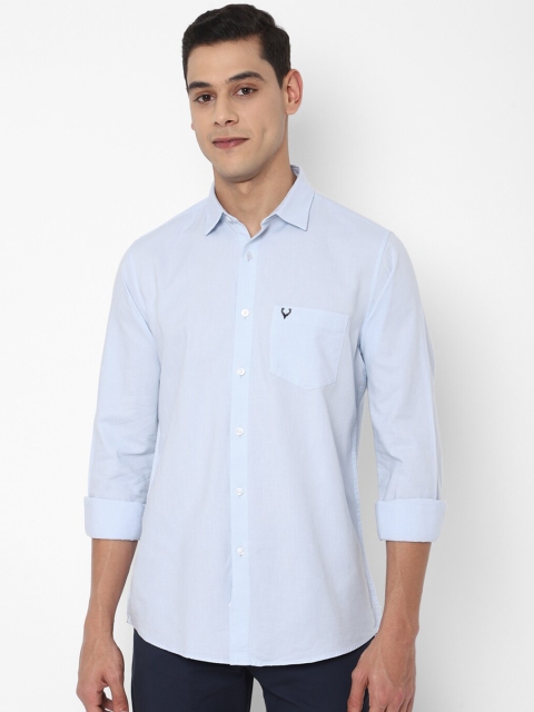 

Allen Solly Men Blue Slim Fit Casual Cotton Shirt