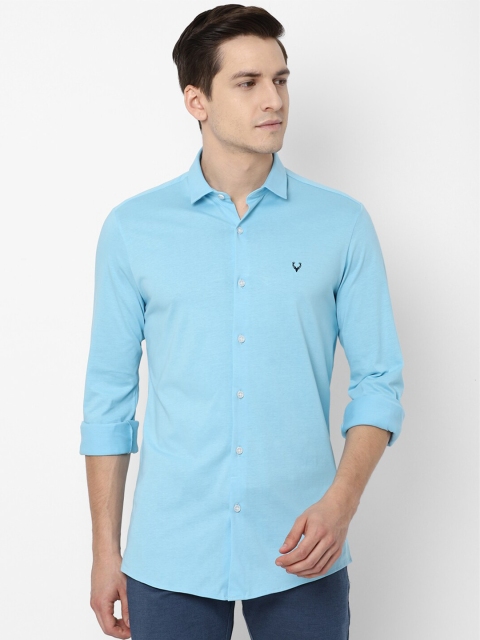 

Allen Solly Men Blue Slim Fit Cotton Casual Shirt