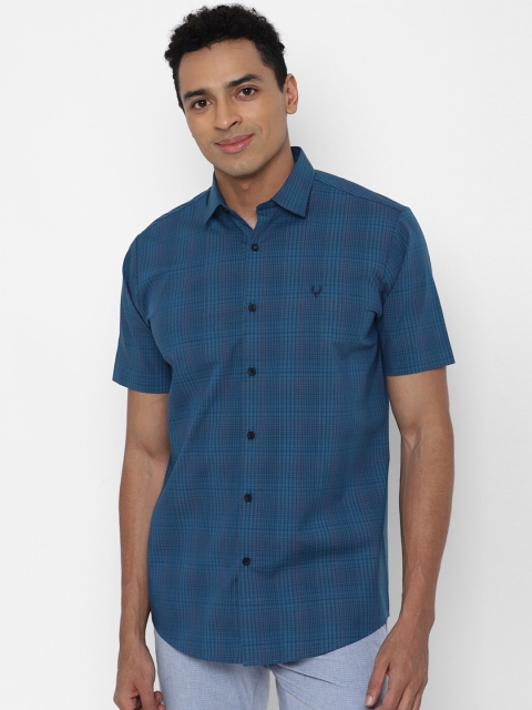 

Allen Solly Men Blue Slim Fit Tartan Checked Casual Shirt