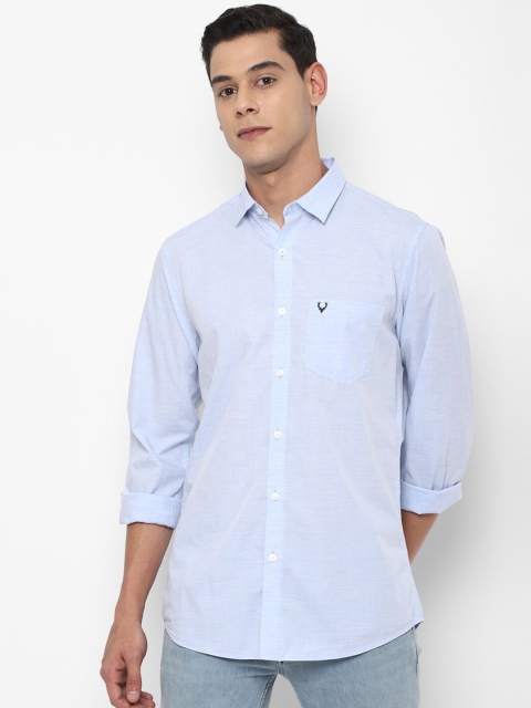 

Allen Solly Men Blue Slim Fit Cotton Casual Shirt