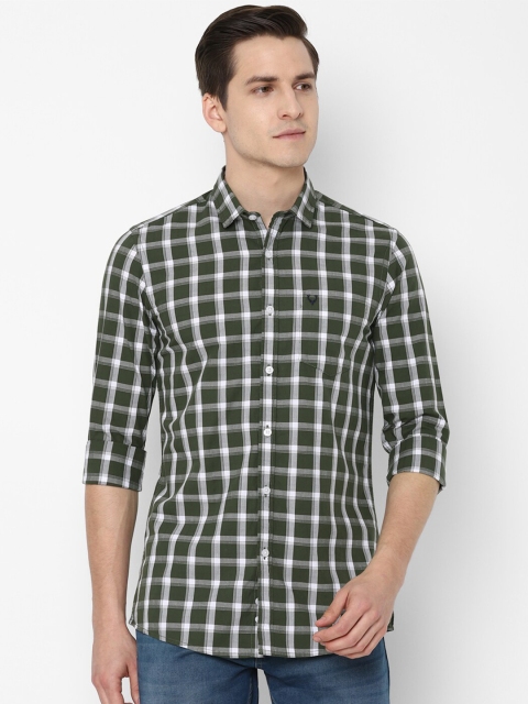 

Allen Solly Sport Men Green Checked Cotton Casual Shirt