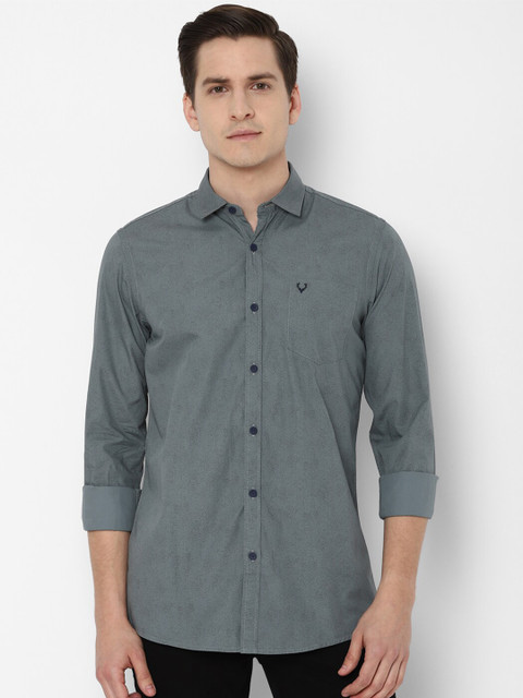 

Allen Solly Sport Men Grey Pure Cotton Casual Shirt