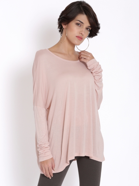 

FOREVER 21 Women Dusty Pink Boxy Top