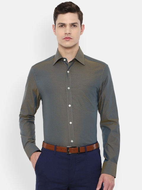 

Louis Philippe Men Navy Blue Cotton Formal Shirt