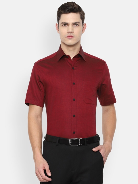

Louis Philippe Men Maroon Formal Shirt