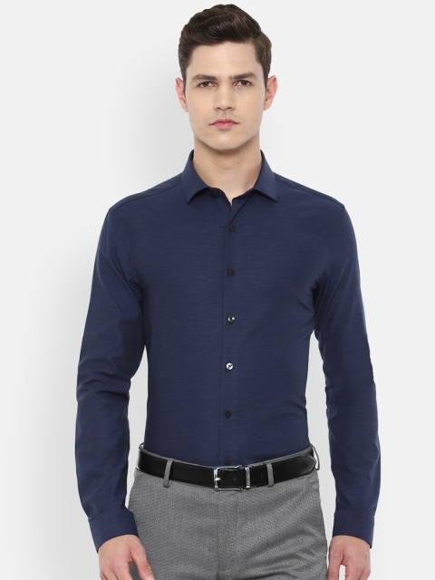 

Louis Philippe Men Navy Blue Slim Fit Formal Shirt