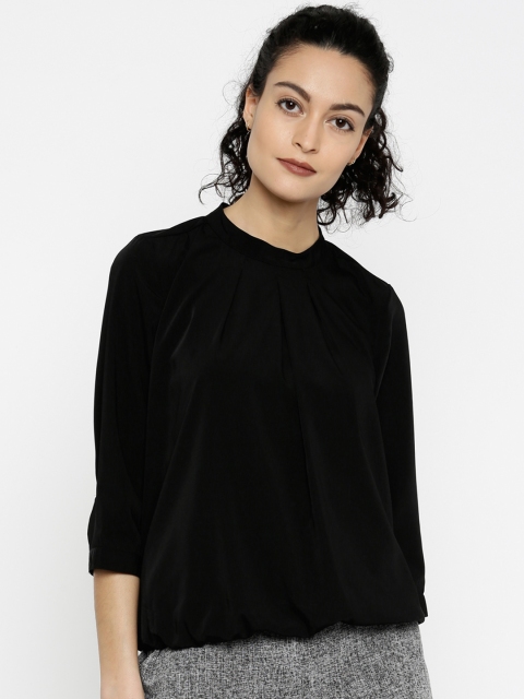 

Vero Moda Women Black Solid Top