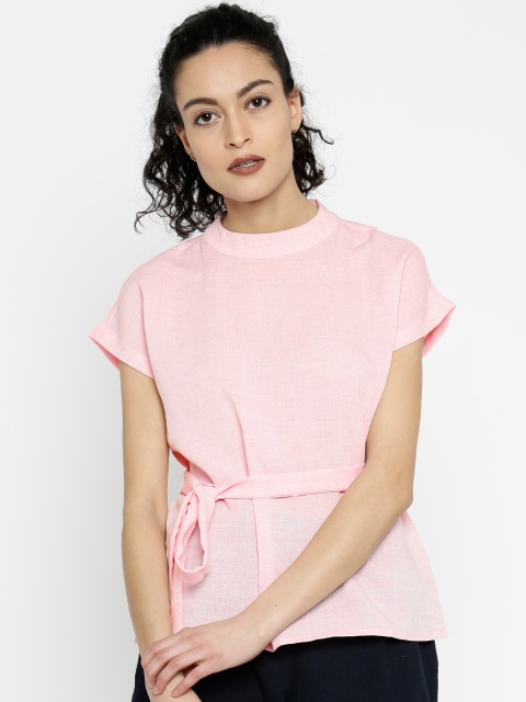 

Vero Moda Women Pink Solid Top