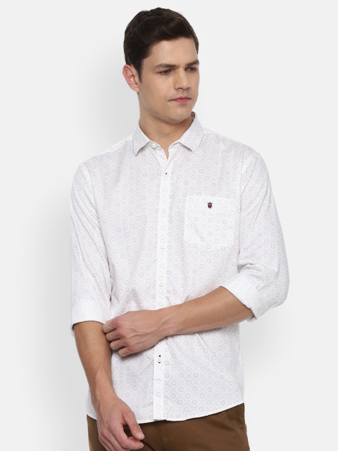 

Louis Philippe Sport Men White Printed Slim Fit Pure Cotton Casual Shirt
