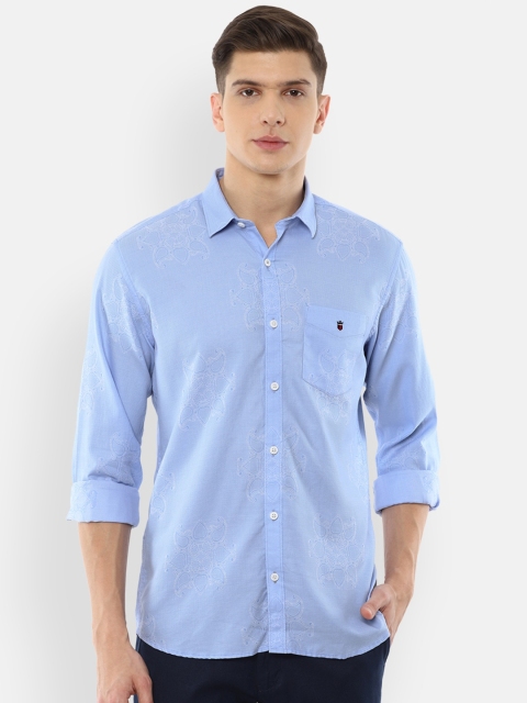 

Louis Philippe Sport Men Blue Slim Fit Printed Cotton Casual Shirt