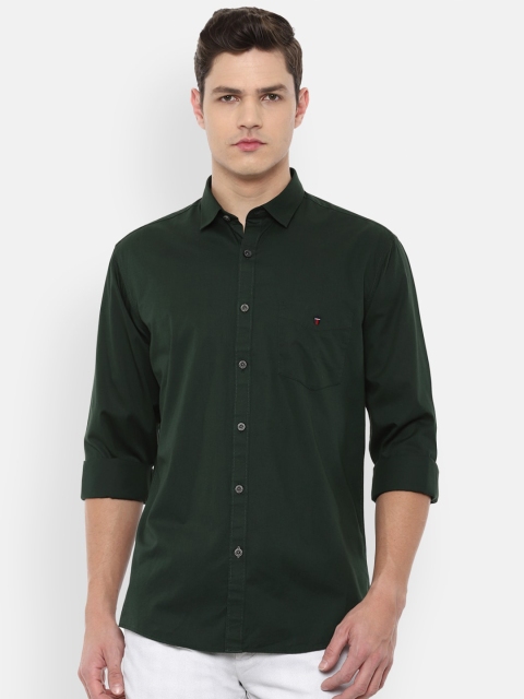 

Louis Philippe Sport Men Green Slim Fit Cotton Casual Shirt