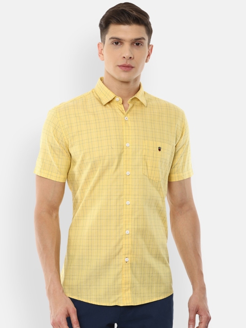 

Louis Philippe Sport Men Yellow Slim Fit Checked Casual Shirt