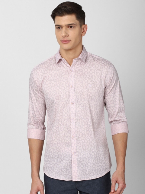 

V Dot Men Purple Floral Slim Fit Casual Shirt