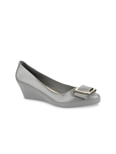 

Try Me Women Grey Bows Detailed Ballerinas Flats