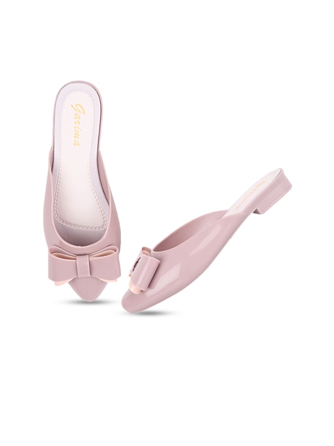 

Try Me Women Rose Mules with Bows