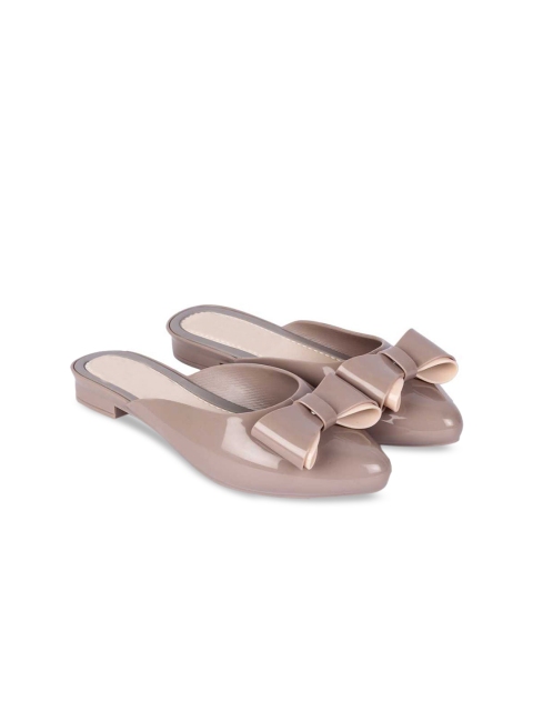 

Try Me Women Brown Mules with Bows