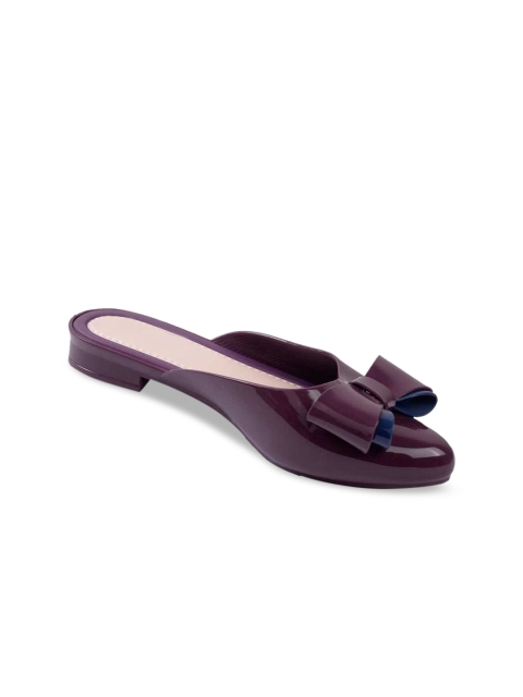

Try Me Women Purple Ballerinas with Bows Flats