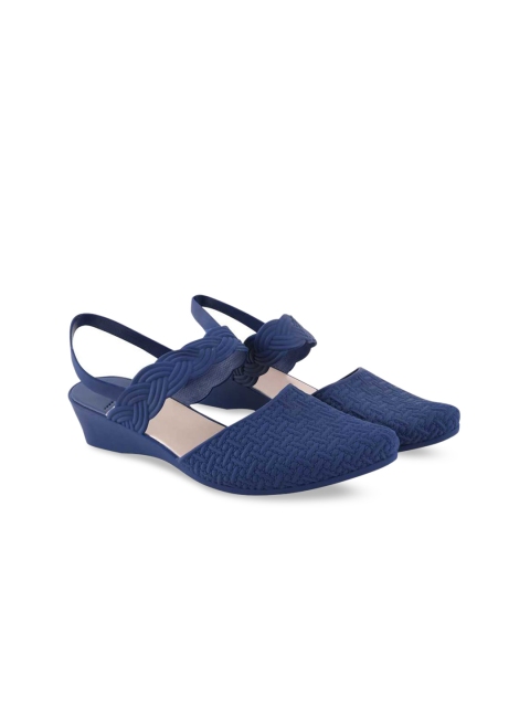 

Try Me Women Blue Ballerinas with Bows Flats