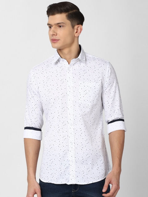 

Van Heusen Sport Men White Slim Fit Printed Cotton Casual Shirt