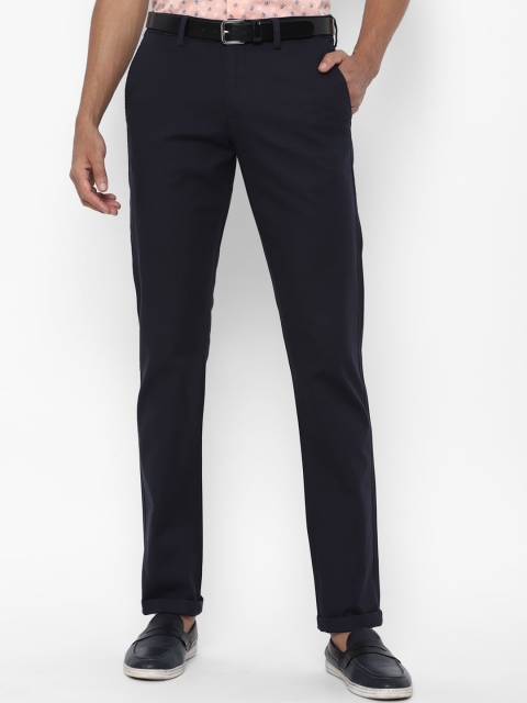 

Allen Solly Men Navy Blue Slim Fit Trousers