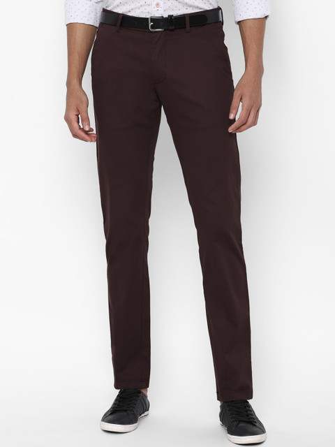 

Allen Solly Men Brown Slim Fit Regular Trousers