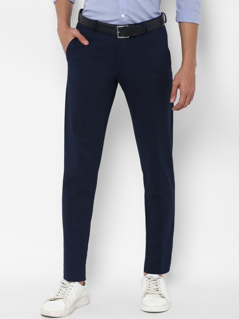 

Allen Solly Men Navy Blue Slim Fit Trousers
