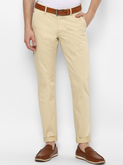 

Allen Solly Men Khaki Solid Slim Fit Trousers