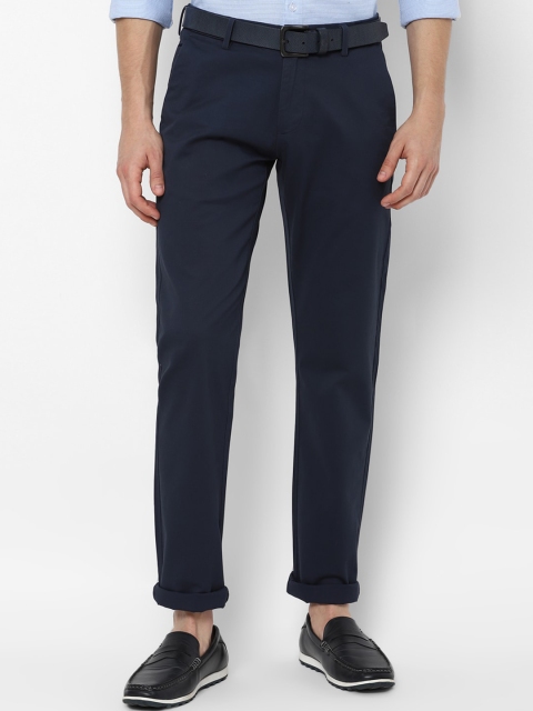 

Allen Solly Men Navy Blue Slim Fit Chinos Trousers