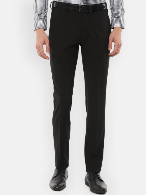 

Louis Philippe Permapress Men Black Slim Fit Trousers