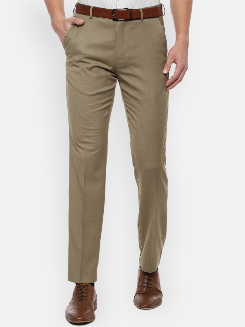 

Louis Philippe Men Khaki Regular Fit Formal Trousers