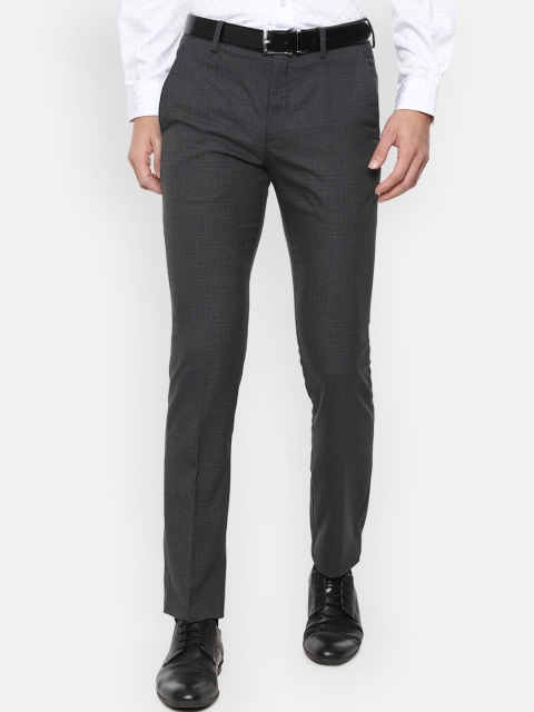 

Louis Philippe Men Grey Slim Fit Trousers