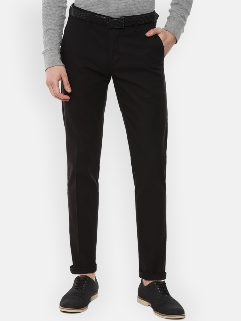 

Louis Philippe Sport Men Black Solid Regular-Fit Trousers