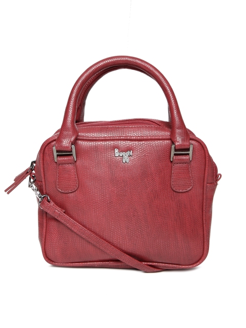 

Baggit Red Croc Textured Sling Bag