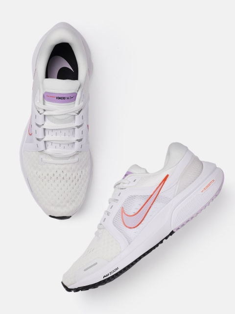 

Nike Women White Air Zoom Vomero 16 Running Shoes