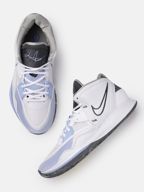 

Nike Unisex White Kyrie Infinity Leather Basketball Shoes