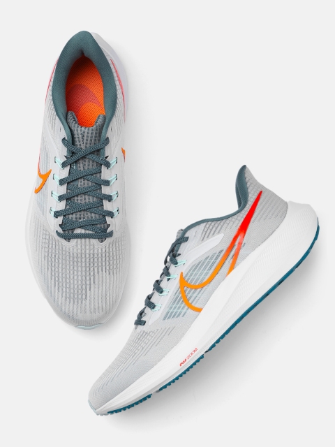 

Nike Men Grey Air Zoom Pegasus 39 Road Running Shoes
