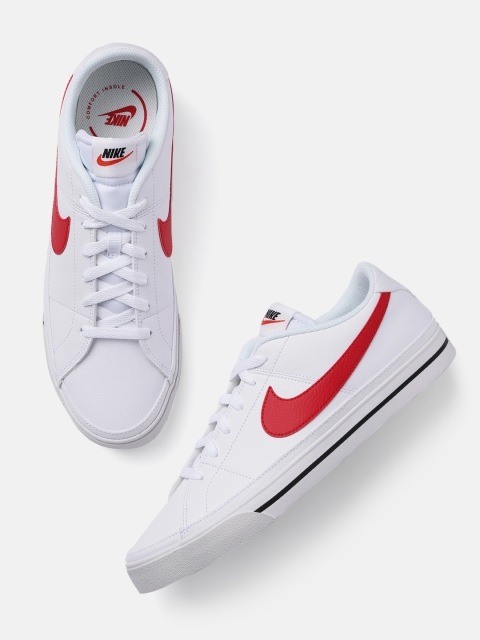 

Nike Men White Solid Court Legacy Next Nature Regular Sneakers