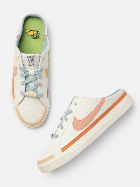 

Nike Women White Court Legacy Mules