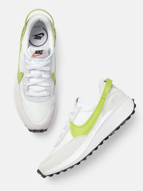 

Nike Women White & Green WAFFLE DEBUT Sneakers