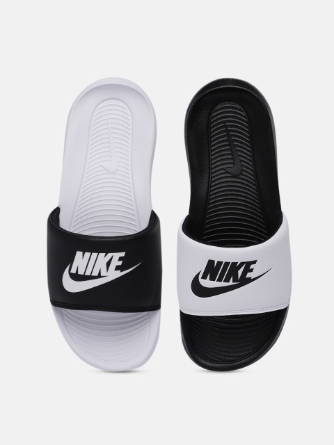 

Nike Women White & Black Victori One Printed Sliders