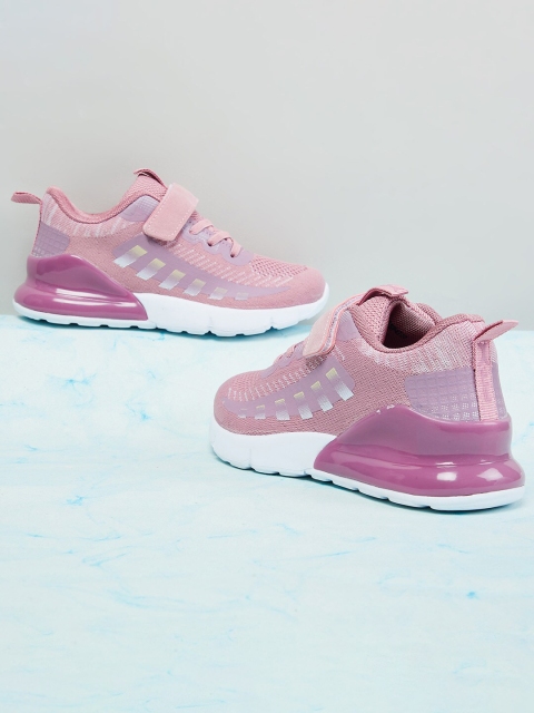 

max Girls Pink Textured Sneakers