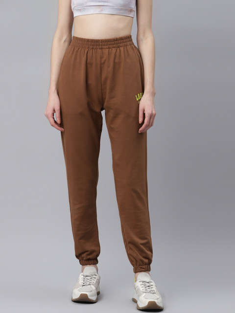 

Laabha Women Brown Solid Joggers
