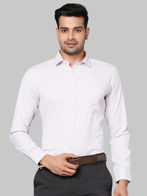 

Park Avenue Men Grey Self Design Regular Fit Formal Shirt