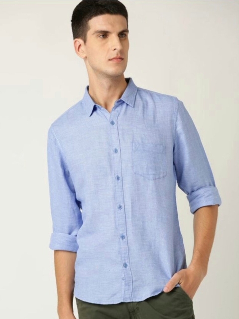

Emerals Men Blue Standard Casual Shirt