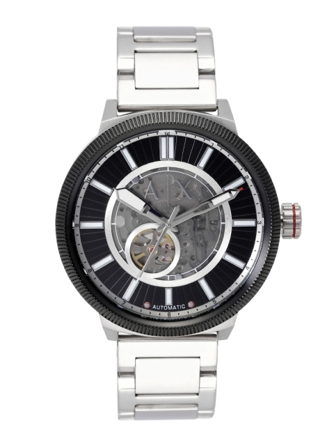 

Armani Exchange Men Black Skeleton Dial Watch AX1415I