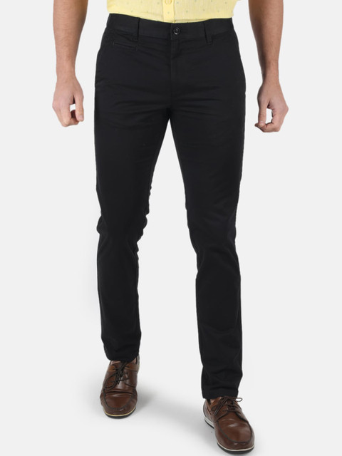 

Monte Carlo Men Black Classic Slim Fit Trousers