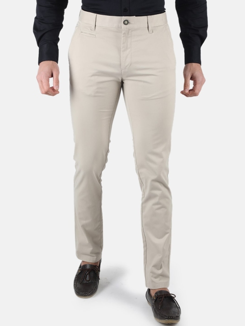 

Monte Carlo Men Beige Classic Slim Fit Trousers