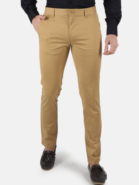 

Monte Carlo Men Mustard Yellow Classic Slim Fit Chinos Trousers