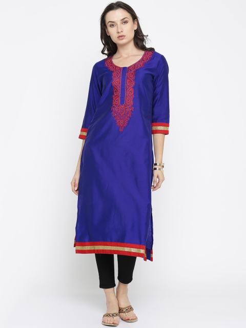 

Jashn Blue Solid Kurta