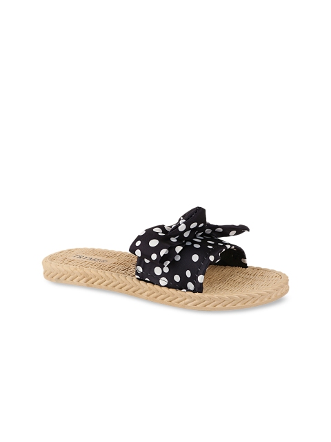 

Try Me Women Black Embellished Open Toe Flats